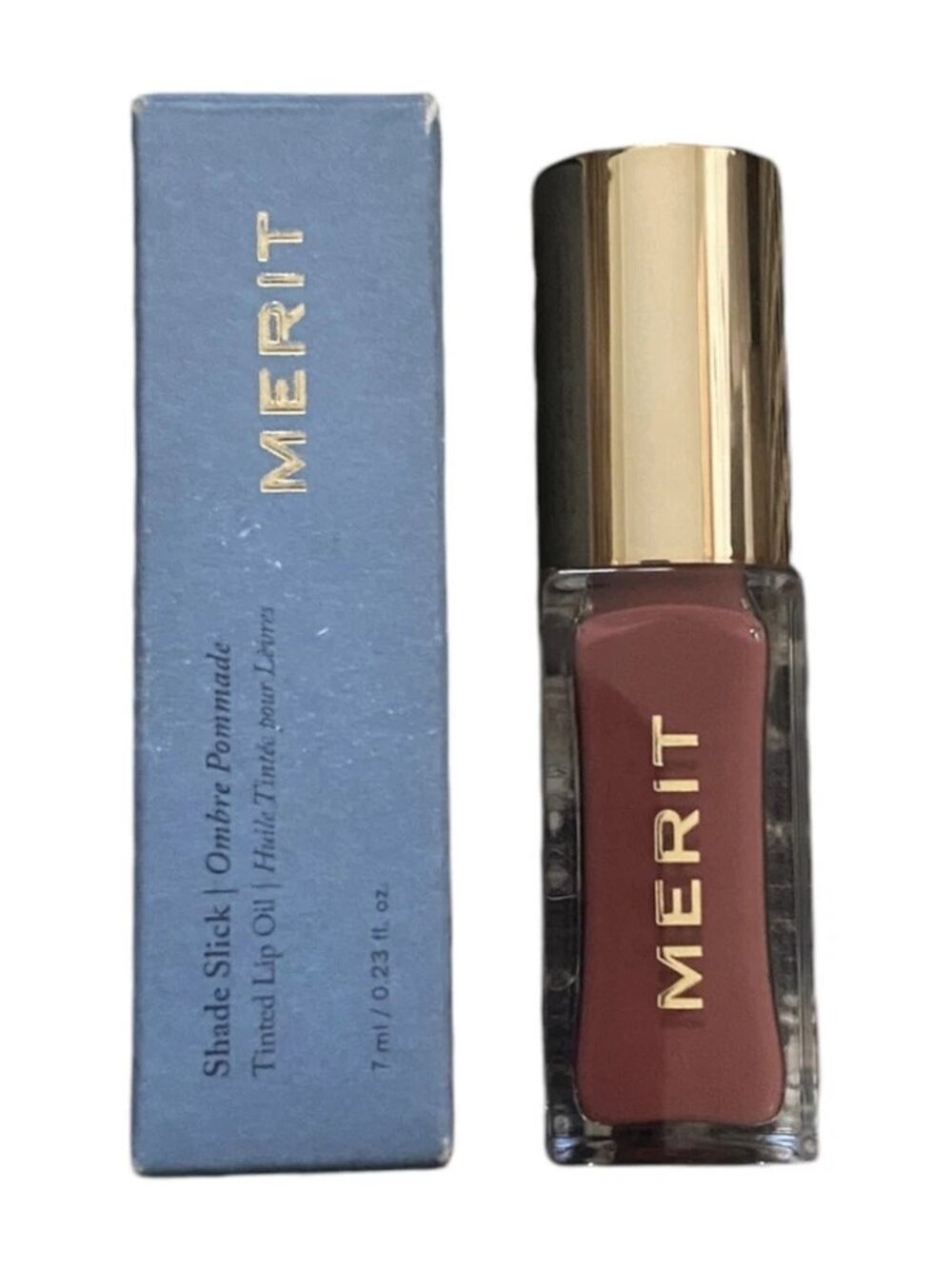 Merit Shade Slick Tinted Lip Oil In PINK BEET 7ml/.23oz